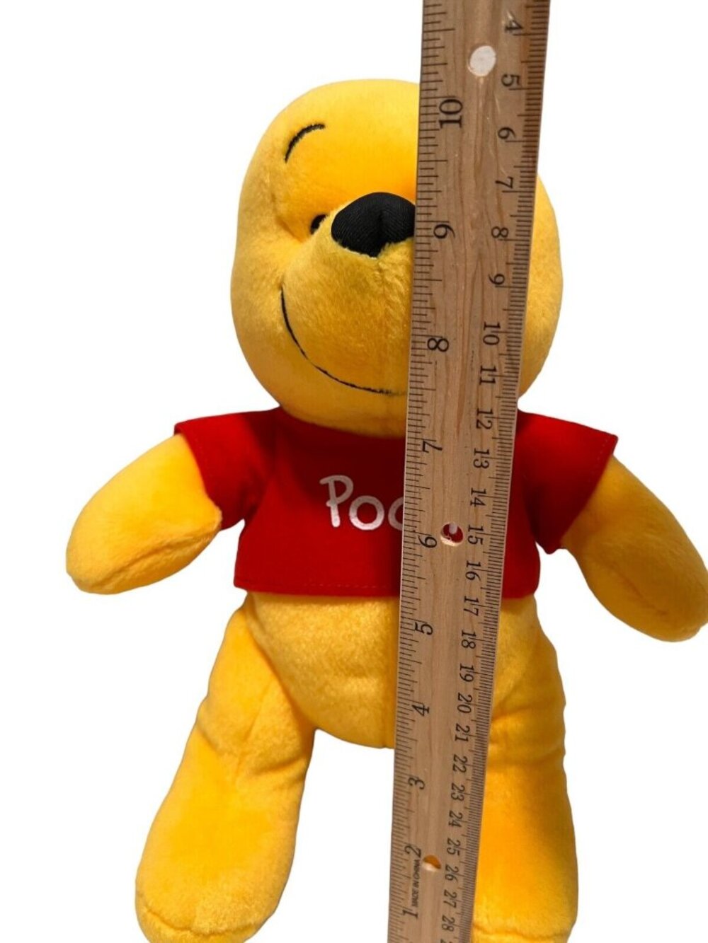 DISNEY Vintage Winnie-the-Pooh With Honey Pot Plush 10” Red Shirt - Picture 13 of 13